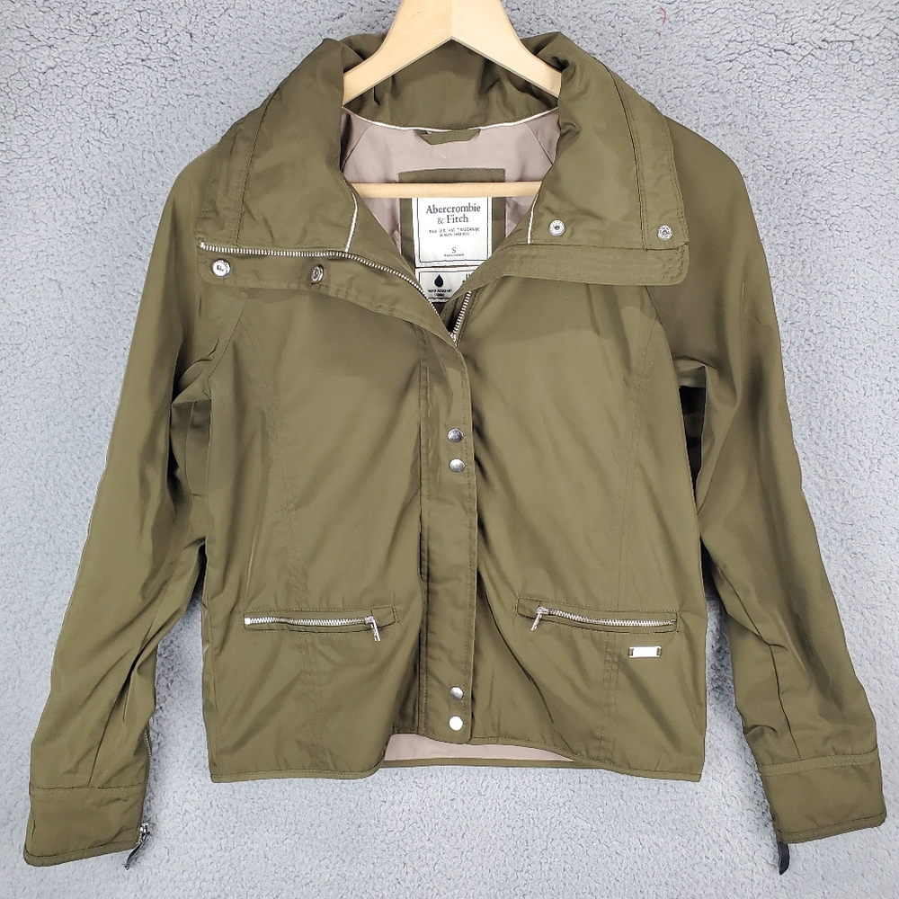Abercrombie Fitch Softshell Water Wind Resistant Jacket Coat Womens Size Small